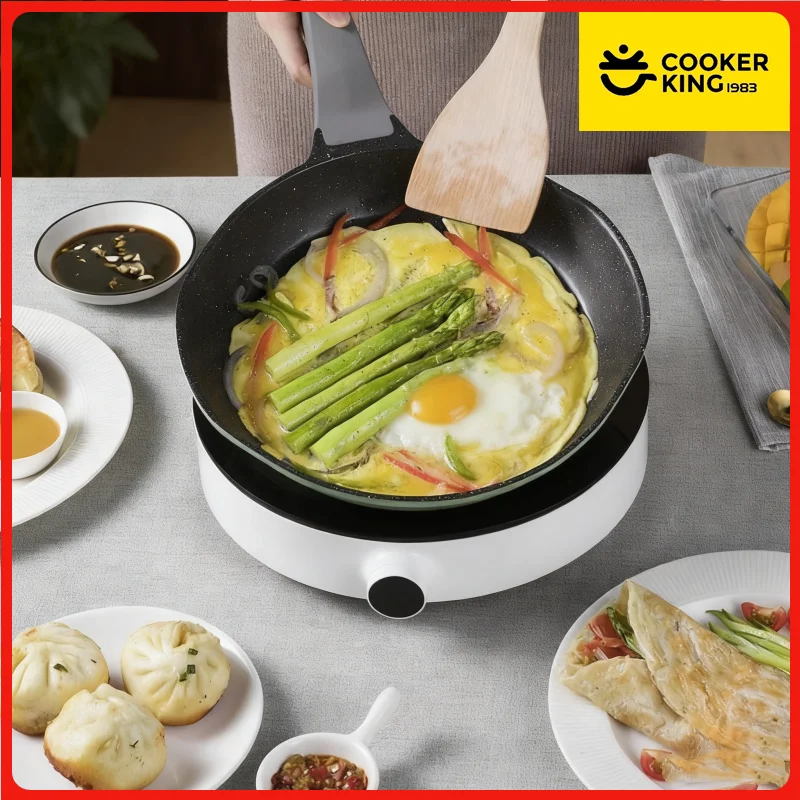 COOKER KING Frying Pan Medical Stone Non-Stick Coating Pancake Pan Profession Flat Bottomed Pot Gas Induction Cooker Universal
COOKER KING Frying Pan Medical Stone Non-Stick Coating Pancake Pan Profession Flat Bottomed Pot Gas Induction Cooker Universal