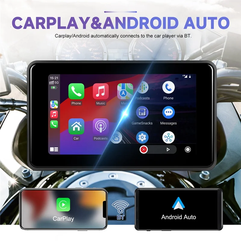 5 Inch Portable Motorcycle DVR Dash Cam Carplay Android Auto IP68 Waterproof Front Rear Camera Bluetooth
5 Inch Portable Motorcycle DVR Dash Cam Carplay Android Auto IP68 Waterproof Front Rear Camera Bluetooth