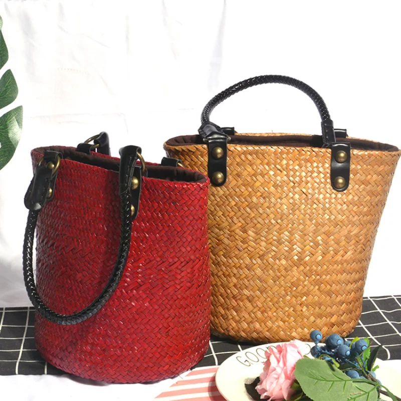 National Style Hand-woven Straw Laundry Basket Organization Girl Basket Storage Bin Home Organization and Storage
National Style Hand-woven Straw Laundry Basket Organization Girl Basket Storage Bin Home Organization and Storage