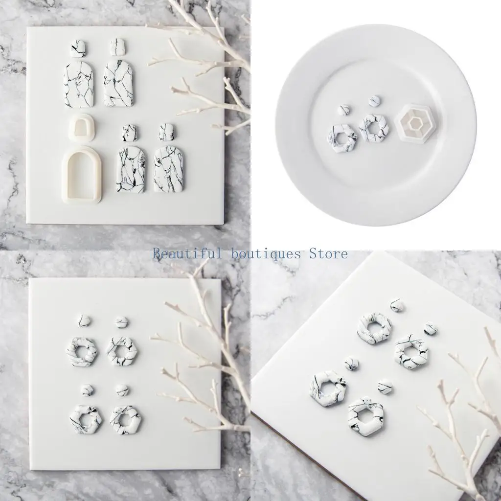 U4LF Plastic Clay Earring Cutters Handmade Heart Earrings Cutter Mold Soft Pottery Clay Cutter for Clay Jewelry Making
U4LF Plastic Clay Earring Cutters Handmade Heart Earrings Cutter Mold Soft Pottery Clay Cutter for Clay Jewelry Making