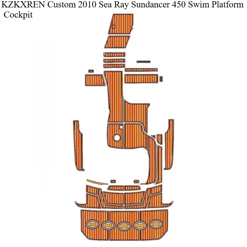 KZKXREN Custom 2010 Sea Ray Sundancer 450 Swim Platform Cockpit Self-adhesive for Boat Yacht EVA Foam Faux Teak Flooring Pad
KZKXREN Custom 2010 Sea Ray Sundancer 450 Swim Platform Cockpit Self-adhesive for Boat Yacht EVA Foam Faux Teak Flooring Pad