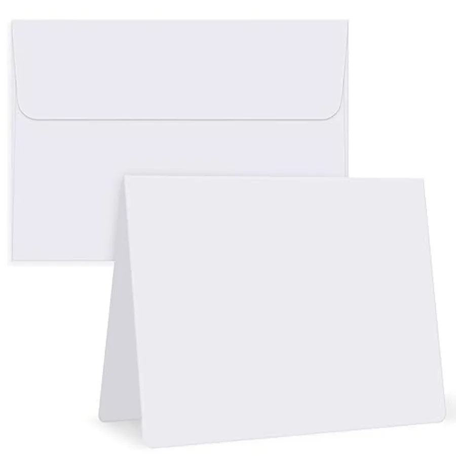 50 Pack -Blank-Cards-and-Envelopes-4.125x5.5-Heavyweight-Folded-Cardstock-and-A2-Envelopes-Self-Seal for DIY Greeting Cards, In
50 Pack -Blank-Cards-and-Envelopes-4.125x5.5-Heavyweight-Folded-Cardstock-and-A2-Envelopes-Self-Seal for DIY Greeting Cards, In