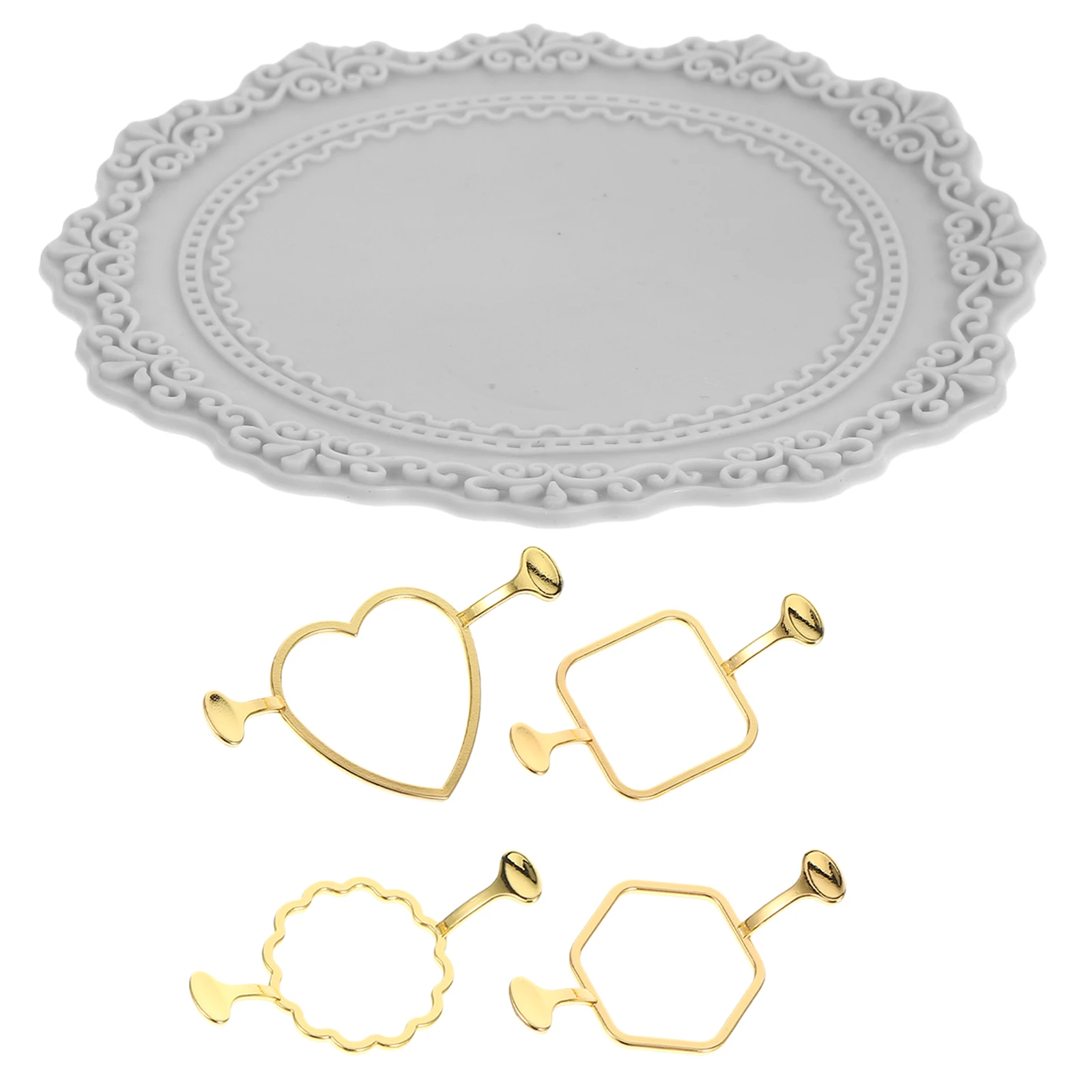 5 Pieces Golden Zinc Alloy Wax Seal Mold Kit Silicone Pad for Invitations Envelopes Gifts Packaging Stickers Cards Sealing
5 Pieces Golden Zinc Alloy Wax Seal Mold Kit Silicone Pad for Invitations Envelopes Gifts Packaging Stickers Cards Sealing