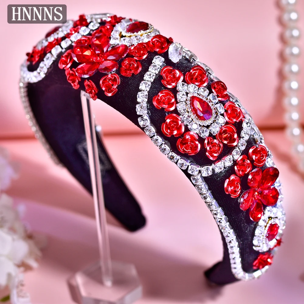 HNNNS Fashion Red Crystal Hairband Thickened Sponge Headdress Velvet Non-slip Headband Bridal Wedding Hair Accessories A254
HNNNS Fashion Red Crystal Hairband Thickened Sponge Headdress Velvet Non-slip Headband Bridal Wedding Hair Accessories A254