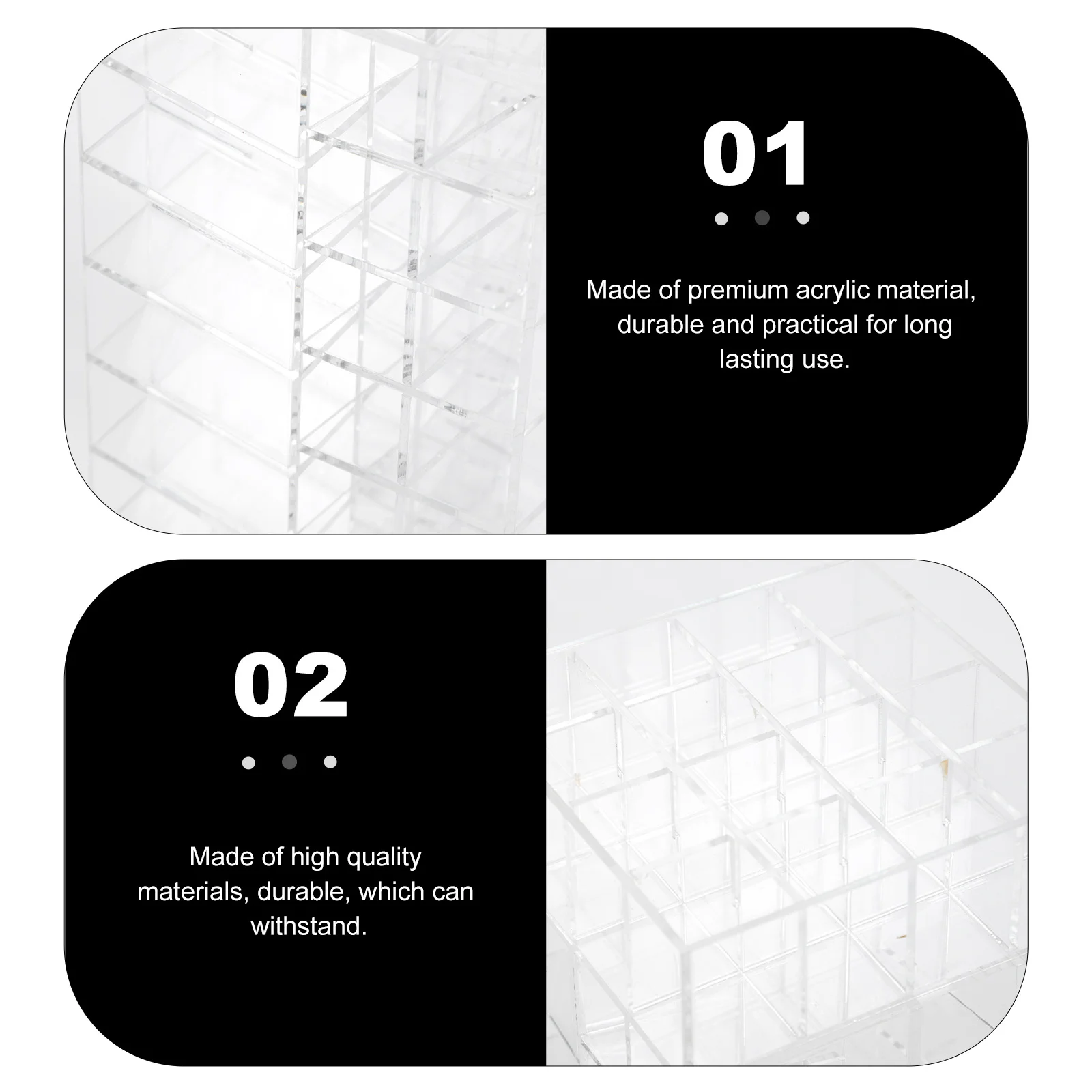 1Pcs Rotating Acrylic Lipstick Organizer Detachable 64-Hole Lipstick Storage Stand Desktop Display for Makeup Table
1Pcs Rotating Acrylic Lipstick Organizer Detachable 64-Hole Lipstick Storage Stand Desktop Display for Makeup Table