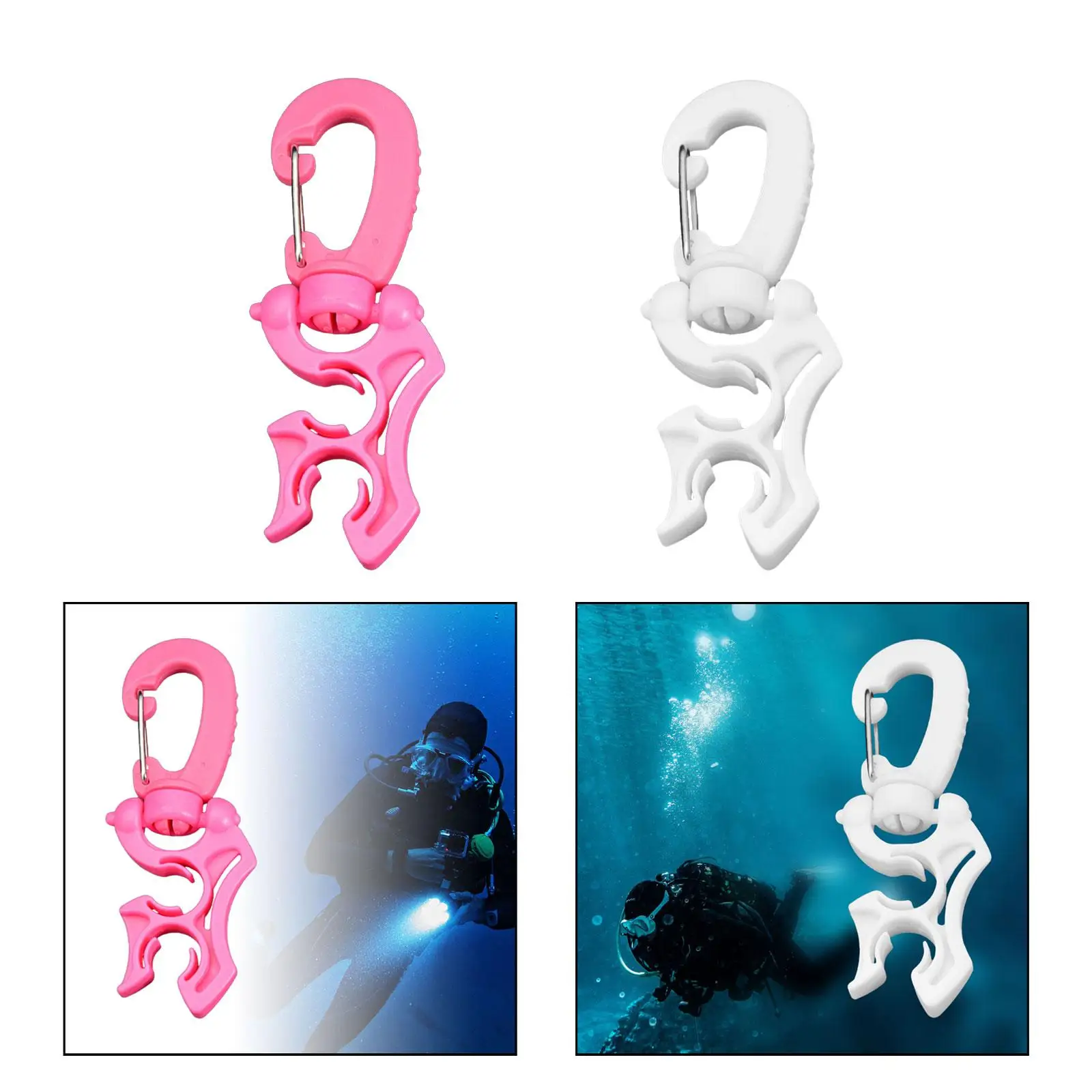 PP Scuba Hose Clip Double Slot Holder Easy Use BCD Accessory Tool for Diving Regulator Maintenance
PP Scuba Hose Clip Double Slot Holder Easy Use BCD Accessory Tool for Diving Regulator Maintenance