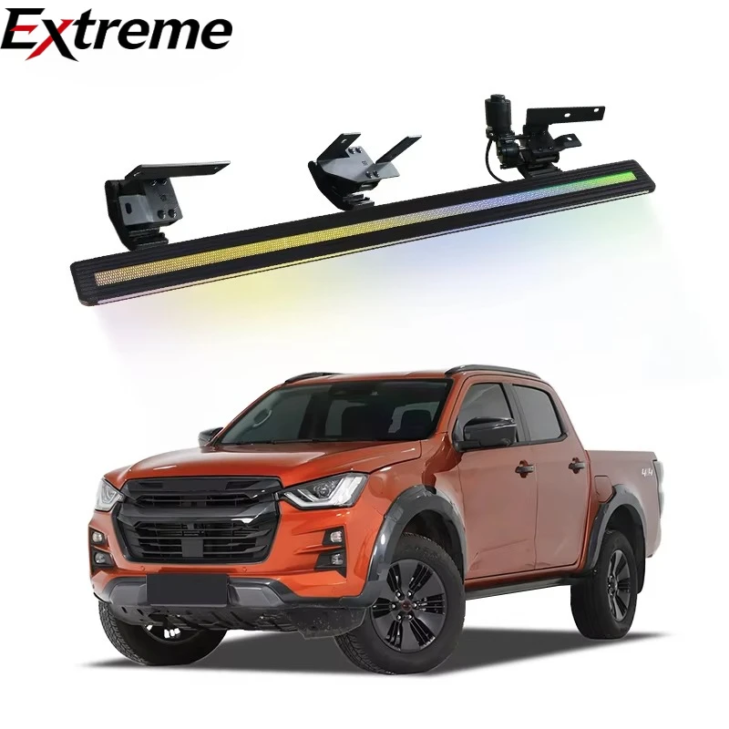 WEIJIA Brand Manufacturer Automatic Electric Aluminum Alloy Side Step Running Board for 2013-2020 ISUZU D-MAX No Drilling
WEIJIA Brand Manufacturer Automatic Electric Aluminum Alloy Side Step Running Board for 2013-2020 ISUZU D-MAX No Drilling