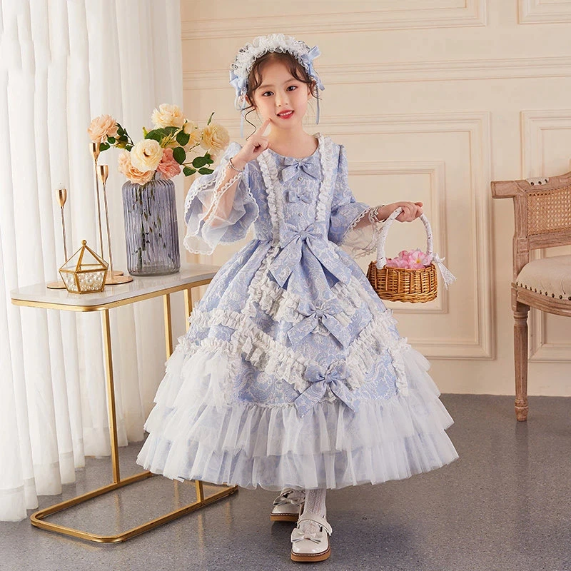 3 to 12Y Pink Blue Jacquard Princess Kids Clothing Children Baroque Court Ball Gown Girls French Birthday Dress Lolita Cosplay
3 to 12Y Pink Blue Jacquard Princess Kids Clothing Children Baroque Court Ball Gown Girls French Birthday Dress Lolita Cosplay