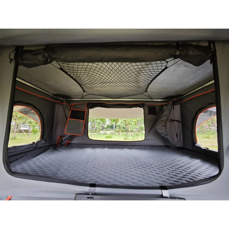 High Quality Four-season ABS Hard Shell Roof Top Tent Quick Automatic Opening With Telescopic Ladder Light Oxford Fabric Outdoor
High Quality Four-season ABS Hard Shell Roof Top Tent Quick Automatic Opening With Telescopic Ladder Light Oxford Fabric Outdoor