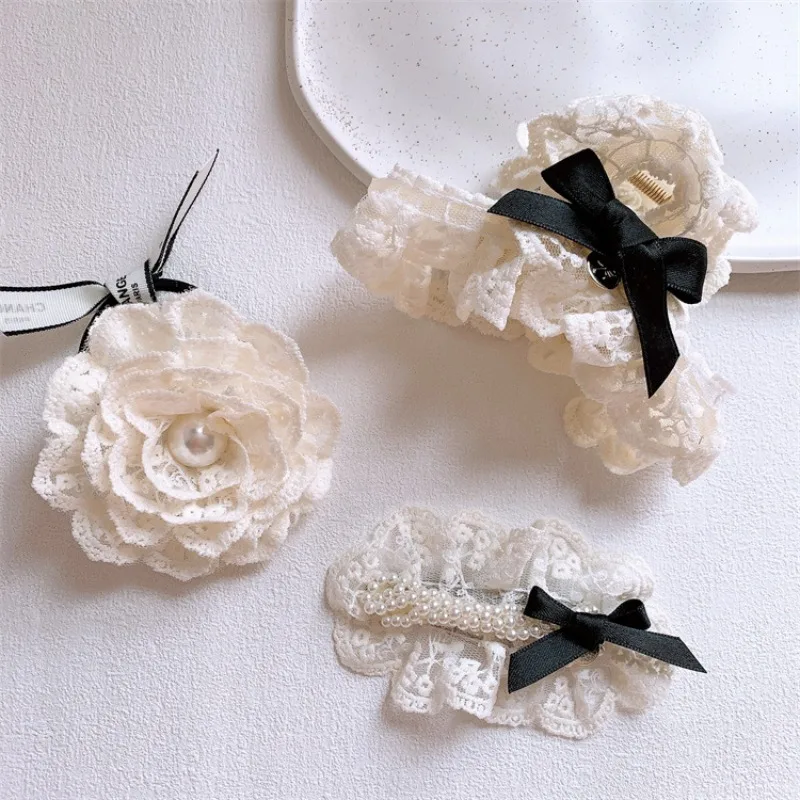 Элегантные бежевые кружевные заколки-бантики с жемчугом для волос, резинки-скранчи, зажимы-крабы для женщин и девочек, нежные цветочные боковые заколки, держатели для хвоста на каждый день
Элегантные бежевые кружевные заколки-бантики с жемчугом для волос, резинки-скранчи, зажимы-крабы для женщин и девочек, нежные цветочные боковые заколки, держатели для хвоста на каждый день