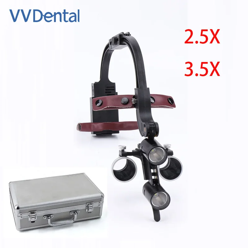 VVDental 320-420mm Surgical Headlight 3.5X 2.5X Surgical Loupes Dental Headlamp 5W LED Light Li Battery Head WareLamp Dentistry
VVDental 320-420mm Surgical Headlight 3.5X 2.5X Surgical Loupes Dental Headlamp 5W LED Light Li Battery Head WareLamp Dentistry