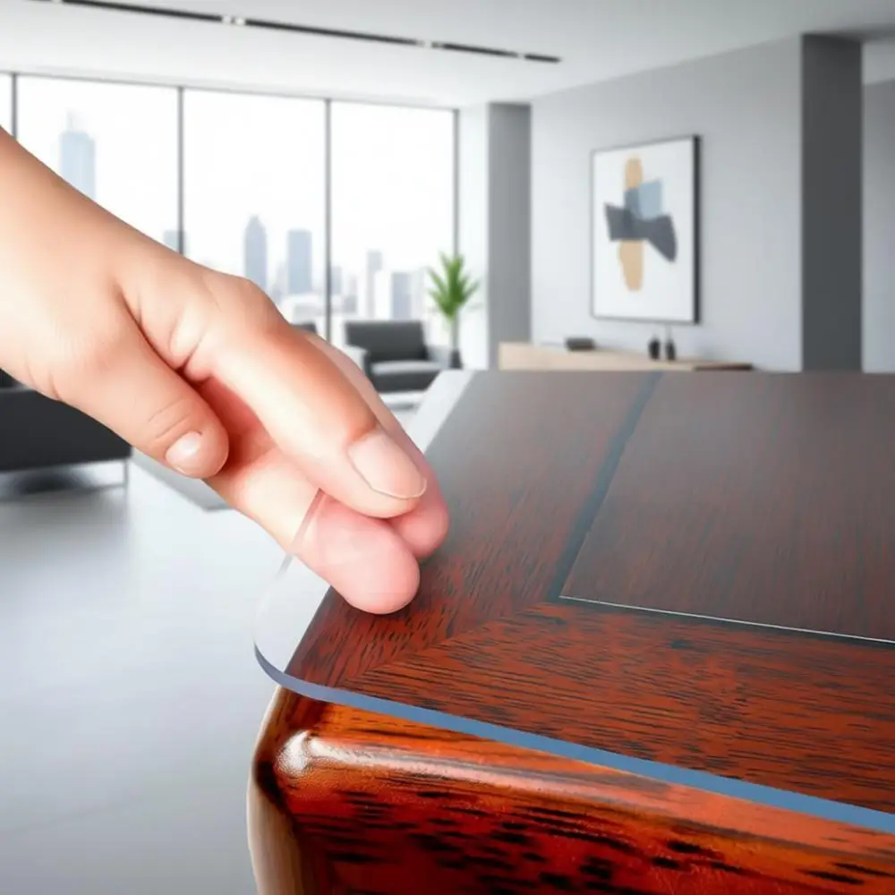 Clear Plastic Table Cover 42x78 Inches, 2mm Thick, Waterproof, Desk and Dining Room Protector Mat
Clear Plastic Table Cover 42x78 Inches, 2mm Thick, Waterproof, Desk and Dining Room Protector Mat