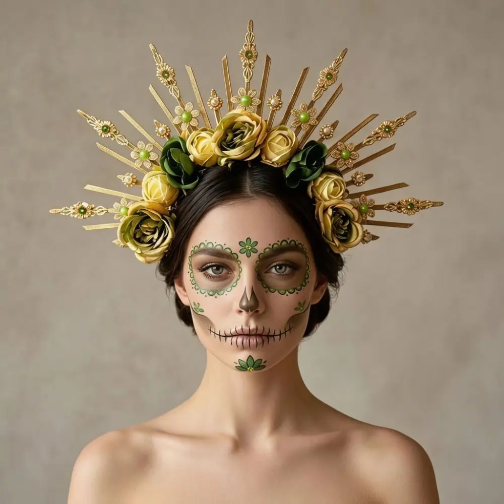 Artificial Flower Halloween Flower Headband Floral Photo Prop Halo Headband Lightweight Mexican Day of the Dead
Artificial Flower Halloween Flower Headband Floral Photo Prop Halo Headband Lightweight Mexican Day of the Dead