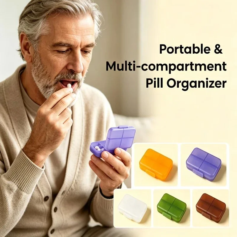 Portable 7-Grid Medicine Box Travel Jewelry Storage Organizer Small Weekly Dosage Container for Easy Medicine Management
Portable 7-Grid Medicine Box Travel Jewelry Storage Organizer Small Weekly Dosage Container for Easy Medicine Management