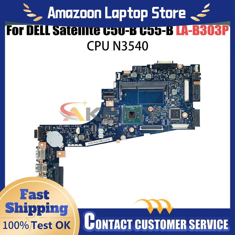 For Toshiba Satellite C50 C55 C55-b5202 Series Motherboard LA-B303P N2840 CPU K000891580 Mainboard 100% Test OK C55-B C50-B
For Toshiba Satellite C50 C55 C55-b5202 Series Motherboard LA-B303P N2840 CPU K000891580 Mainboard 100% Test OK C55-B C50-B