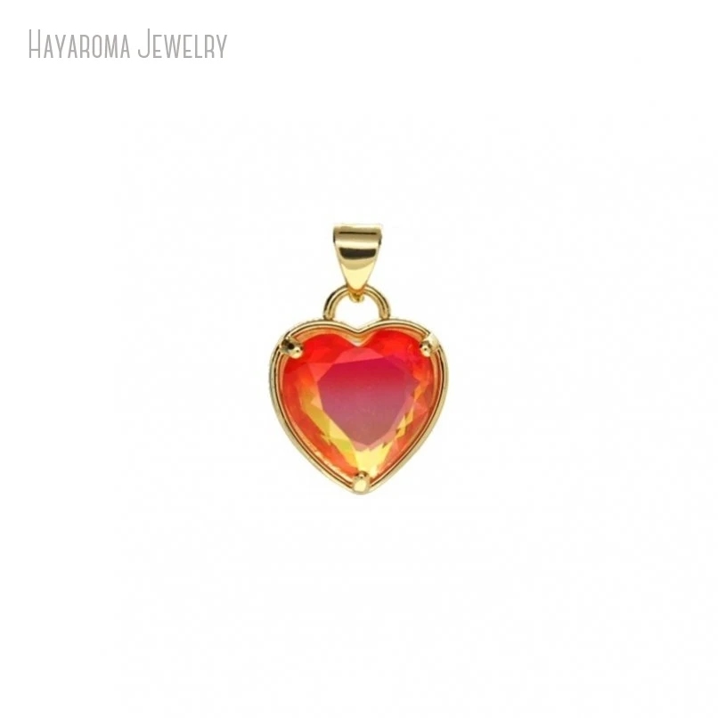 2Pcs Glass Orange Pendant Gift For Her Jewelry Hearts Heart Shape Point Gold Color Wholesale Charms PM47619
2Pcs Glass Orange Pendant Gift For Her Jewelry Hearts Heart Shape Point Gold Color Wholesale Charms PM47619