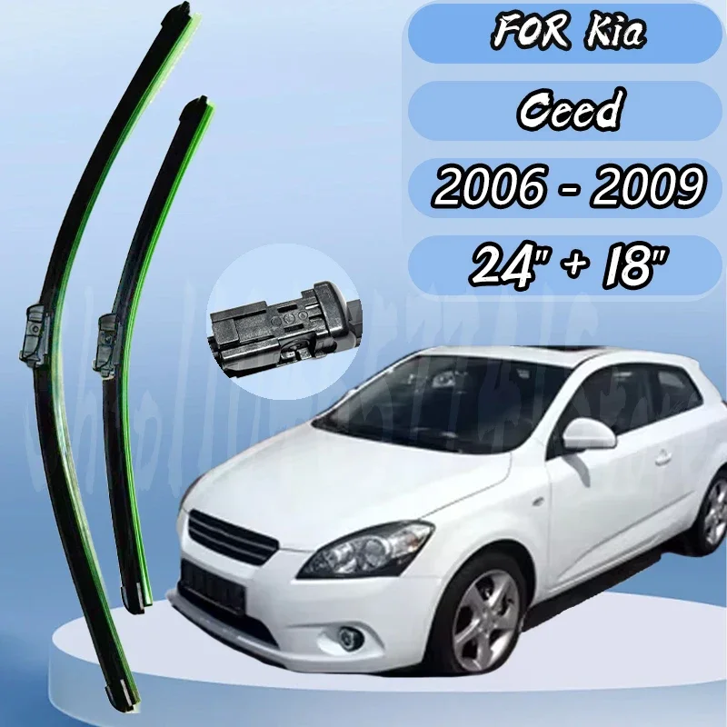 Windshield Windscreen Wiper Blades For Kia Ceed 2006-2009 Front Window 24"+18" The fifth generation silent upgrade
Windshield Windscreen Wiper Blades For Kia Ceed 2006-2009 Front Window 24"+18" The fifth generation silent upgrade