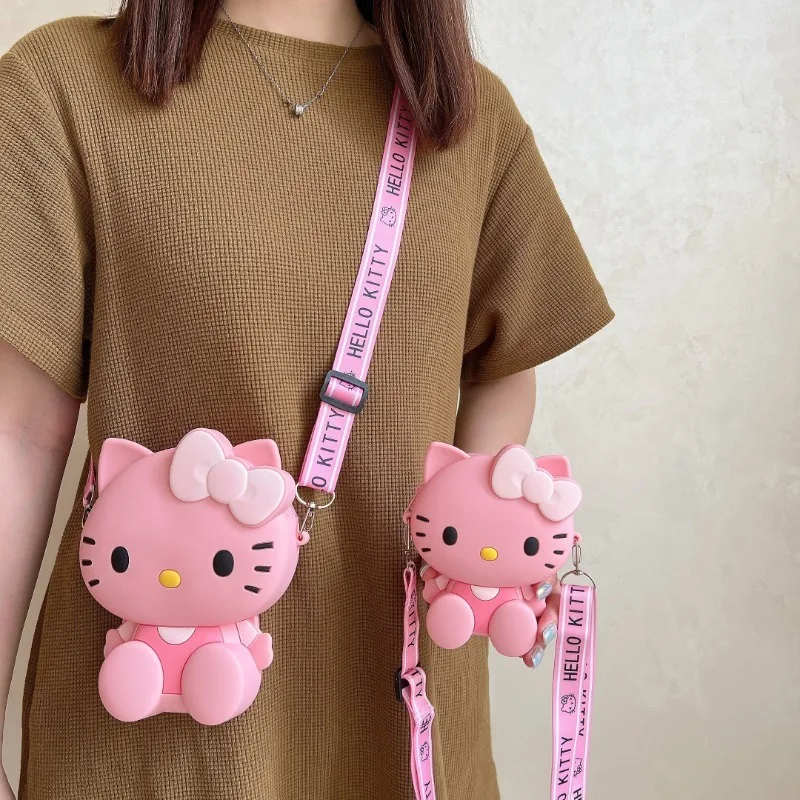 Cute Hello Kitty Silicone Crossbody Sling Bag, Kawaii Messenger Bag Travel 3D Shoulder Bag Small Purse Phone Bag for Girls Gift
Cute Hello Kitty Silicone Crossbody Sling Bag, Kawaii Messenger Bag Travel 3D Shoulder Bag Small Purse Phone Bag for Girls Gift