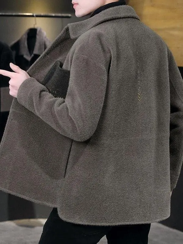 Thiened Men's Woolen Jaet Faionable Trendy Slim Fit Warm Outerwear Cardigan Casual Sle Busin Suitable Winter Coat
Thiened Men's Woolen Jaet Faionable Trendy Slim Fit Warm Outerwear Cardigan Casual Sle Busin Suitable Winter Coat