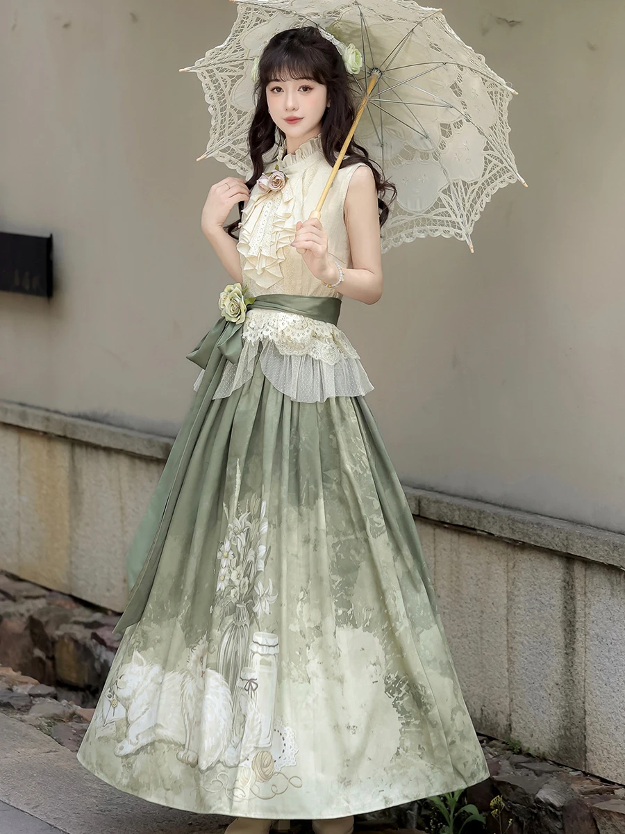 Lolita Top Mid-Length Dress Set Summer Niche Design Sense Wear Match
Lolita Top Mid-Length Dress Set Summer Niche Design Sense Wear Match
