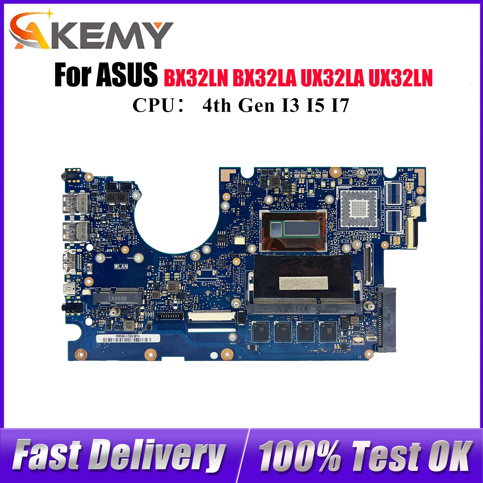 UX32LA Материнская плата для ноутбука ASUS ZenBook UX32LN UX32LA BX32LA UX32L BX32LN Материнская плата для ноутбука с процессором I3 I5 I7 100% тест в порядке
UX32LA Материнская плата для ноутбука ASUS ZenBook UX32LN UX32LA BX32LA UX32L BX32LN Материнская плата для ноутбука с процессором I3 I5 I7 100% тест в порядке