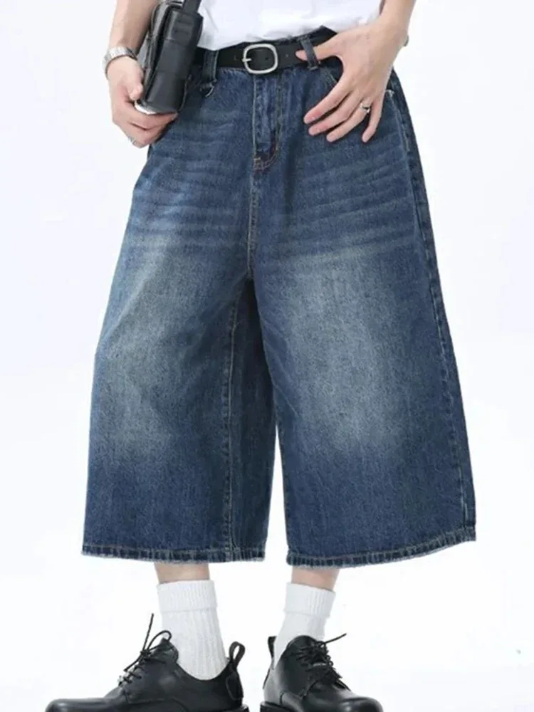 Vintage Street Summer Y2K High Waist Loose Short Jeans Womens Shorts Retro Large Size Denim Shorts Unisex Style Wide Leg Capris
Vintage Street Summer Y2K High Waist Loose Short Jeans Womens Shorts Retro Large Size Denim Shorts Unisex Style Wide Leg Capris