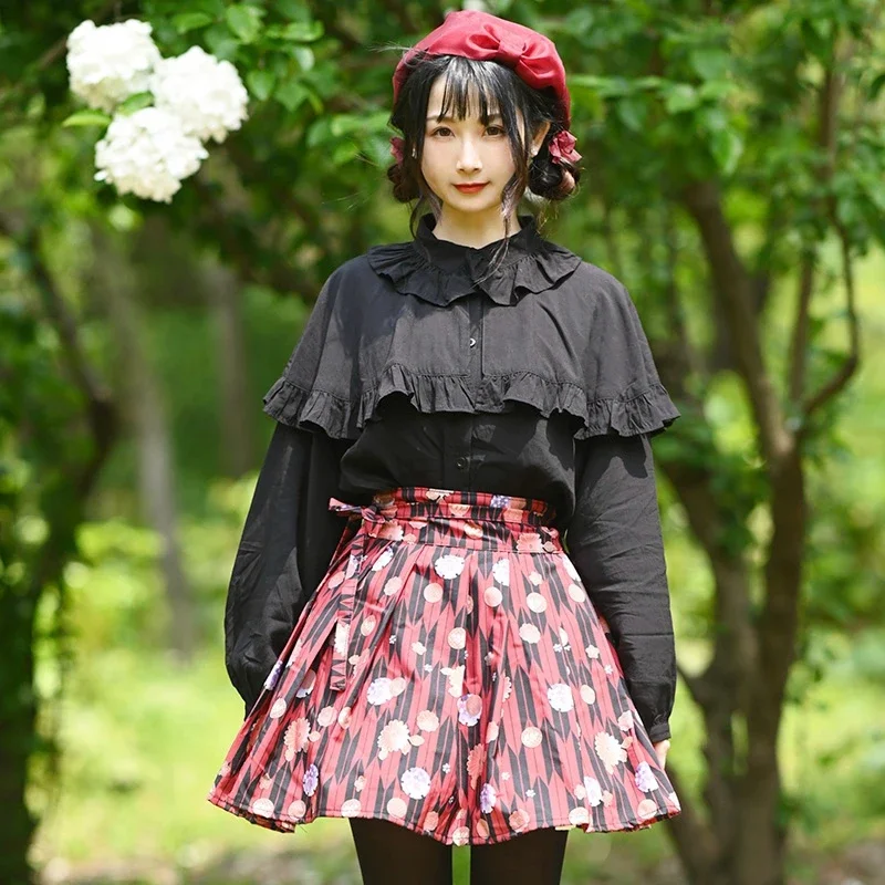 Ainclu Japanese Sakura Flowers Original Chrysanthemum Pattern Print Women Girls Lolita Skirt With Pure White Socks
Ainclu Japanese Sakura Flowers Original Chrysanthemum Pattern Print Women Girls Lolita Skirt With Pure White Socks
