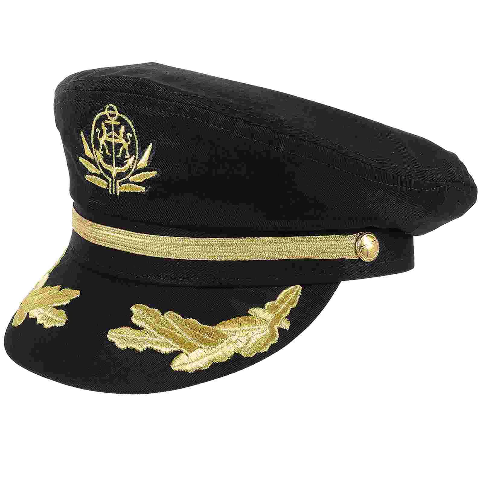 Black Captain Navy Sailor Hat for Halloween Cosplay Lightweight Breathable Sun Costumes Stage Decorative Boat Yacht Outfit Fine
Black Captain Navy Sailor Hat for Halloween Cosplay Lightweight Breathable Sun Costumes Stage Decorative Boat Yacht Outfit Fine