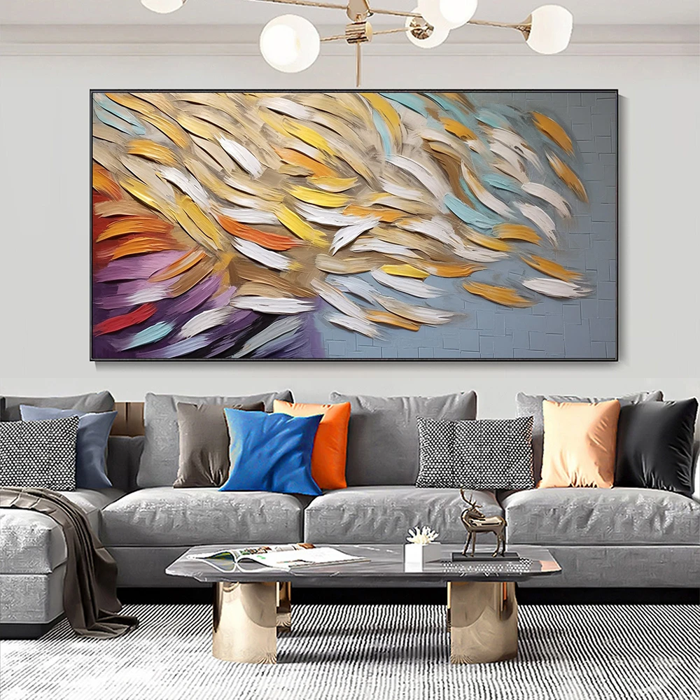 Картины маслом ручной росписи, абстрактное искусство, яркие цвета, жидкие линии, динамическая эстетика, плетеные крылья, Современный домашний декор, стена 
Картины маслом ручной росписи, абстрактное искусство, яркие цвета, жидкие линии, динамическая эстетика, плетеные крылья, Современный домашний декор, стена
