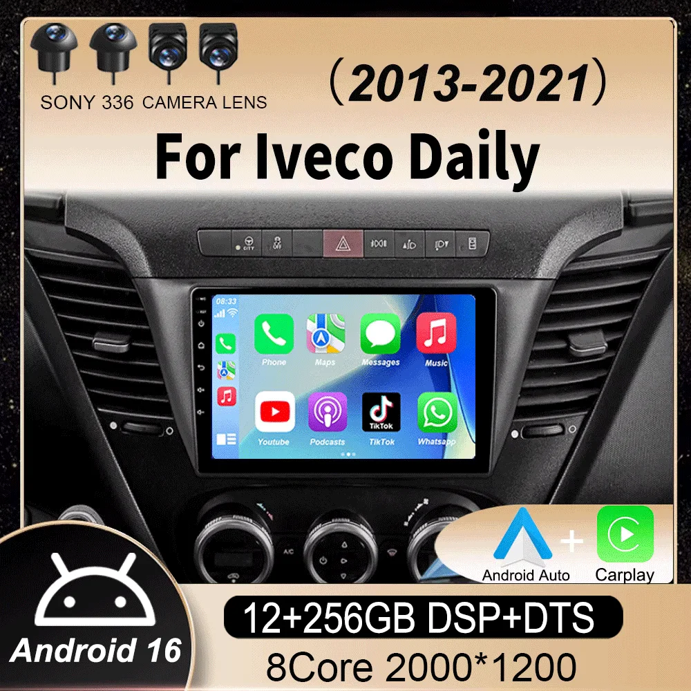 Автомагнитола Android 16 для Iveco Daily 2013-2021, видеоплеер, мультимедиа, CarPlay, навигация GPS, QLED сенсорный экран
Автомагнитола Android 16 для Iveco Daily 2013-2021, видеоплеер, мультимедиа, CarPlay, навигация GPS, QLED сенсорный экран