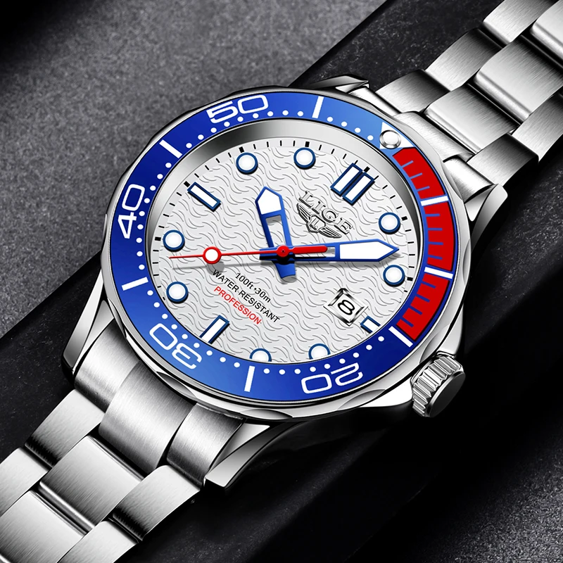 LIGE Fashion Luxury Quartz Man Watch Business Stainless Steel Casual Sports Auto Date Waterproof Luminous Simple Watches for Men
LIGE Fashion Luxury Quartz Man Watch Business Stainless Steel Casual Sports Auto Date Waterproof Luminous Simple Watches for Men