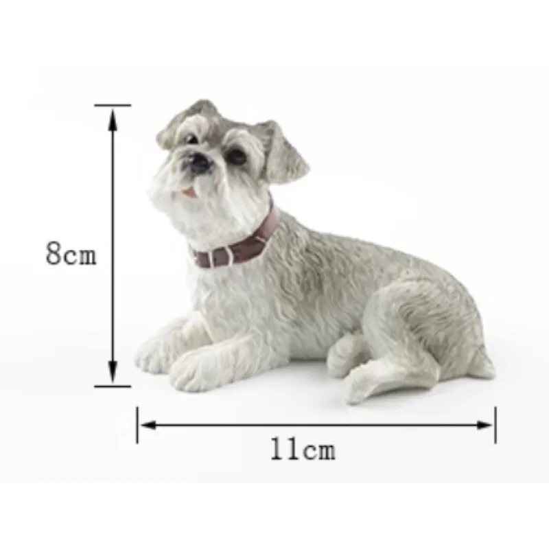 1/6 Scale Prone Position Schnauzer Simulation Dog Animal Model for 12Inch Soldier Toy Action Figures Car Handicrafts in Stock
1/6 Scale Prone Position Schnauzer Simulation Dog Animal Model for 12Inch Soldier Toy Action Figures Car Handicrafts in Stock