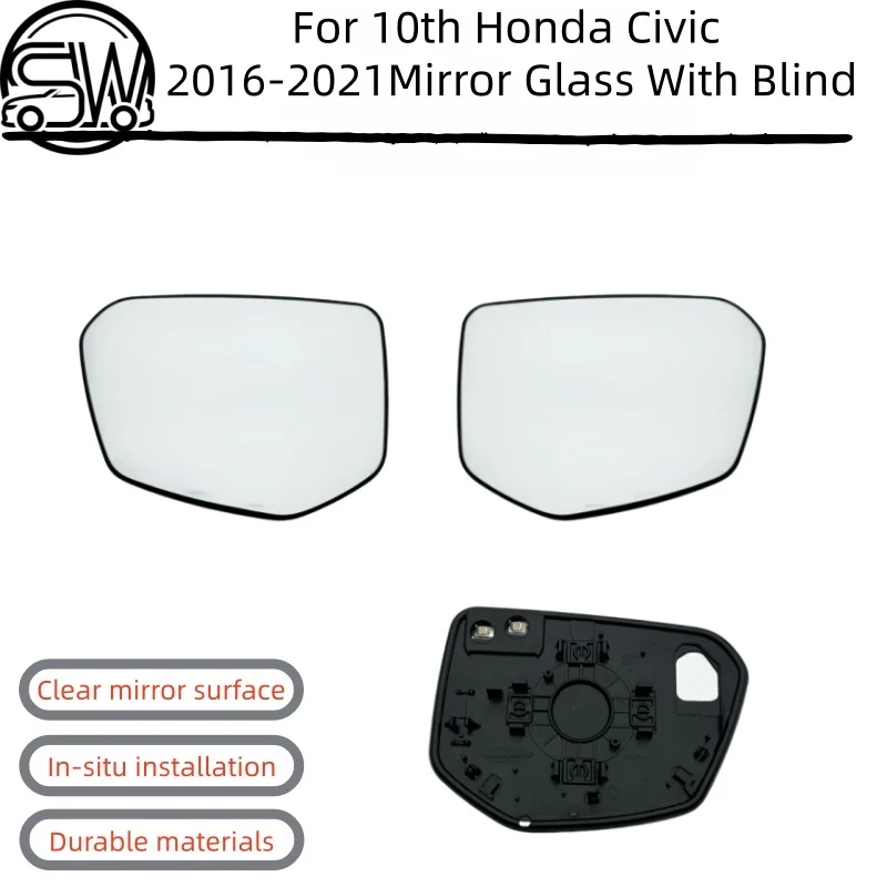 For 10th Honda Civic 2016 2017 2018 2019 2020 2021 Convex Heated Wide Angle View Car Mirror Glass With Warning
For 10th Honda Civic 2016 2017 2018 2019 2020 2021 Convex Heated Wide Angle View Car Mirror Glass With Warning