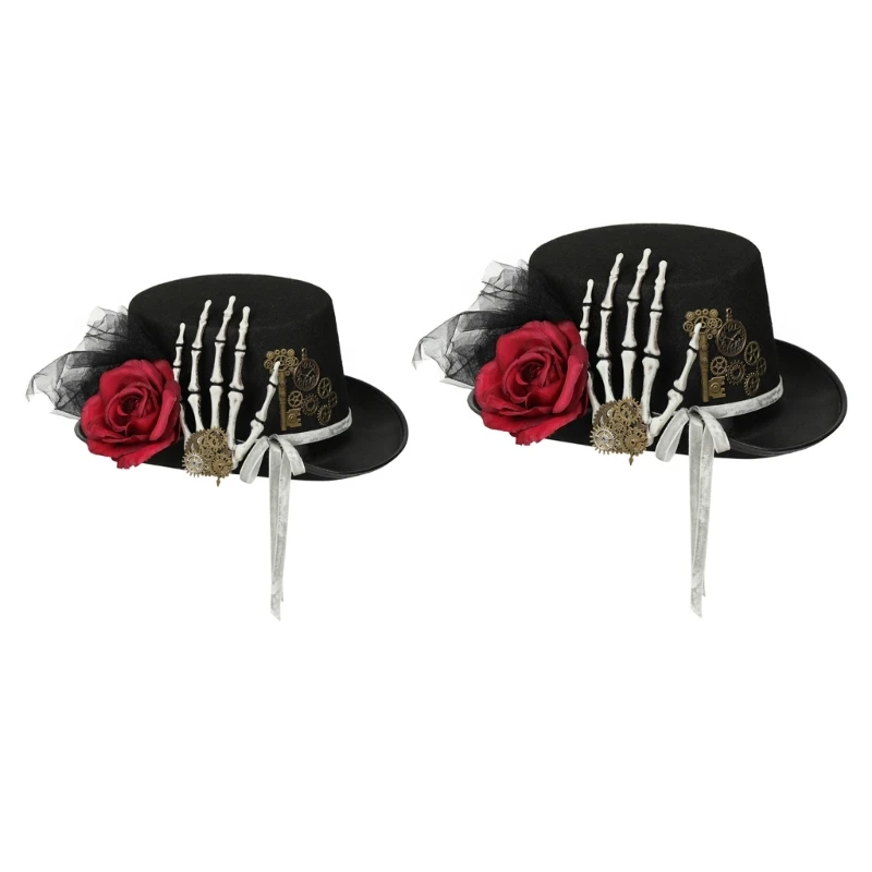 MXMB Flower Skull Hand Steampunk Top Hat in Black Halloween Decorations Ornament
MXMB Flower Skull Hand Steampunk Top Hat in Black Halloween Decorations Ornament