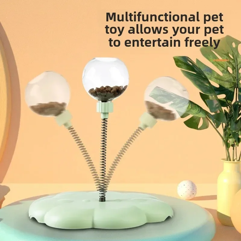 New Interactive Cat Toy Wheel With Spring Loaded Food Dispenser Pet Entertainer For Kittens And Cats Self-Entertaining Toys
New Interactive Cat Toy Wheel With Spring Loaded Food Dispenser Pet Entertainer For Kittens And Cats Self-Entertaining Toys