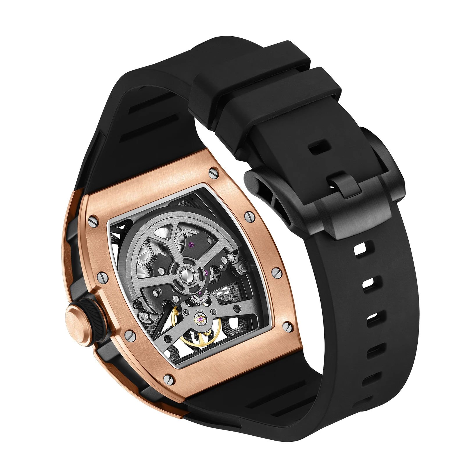 CHANCE JC-9-190G-5 Japanese Samurai Mechanical Watch Tourbillon Automatic Wristwatch Luxury Steel Case Hollow Dial Men Watch
CHANCE JC-9-190G-5 Japanese Samurai Mechanical Watch Tourbillon Automatic Wristwatch Luxury Steel Case Hollow Dial Men Watch