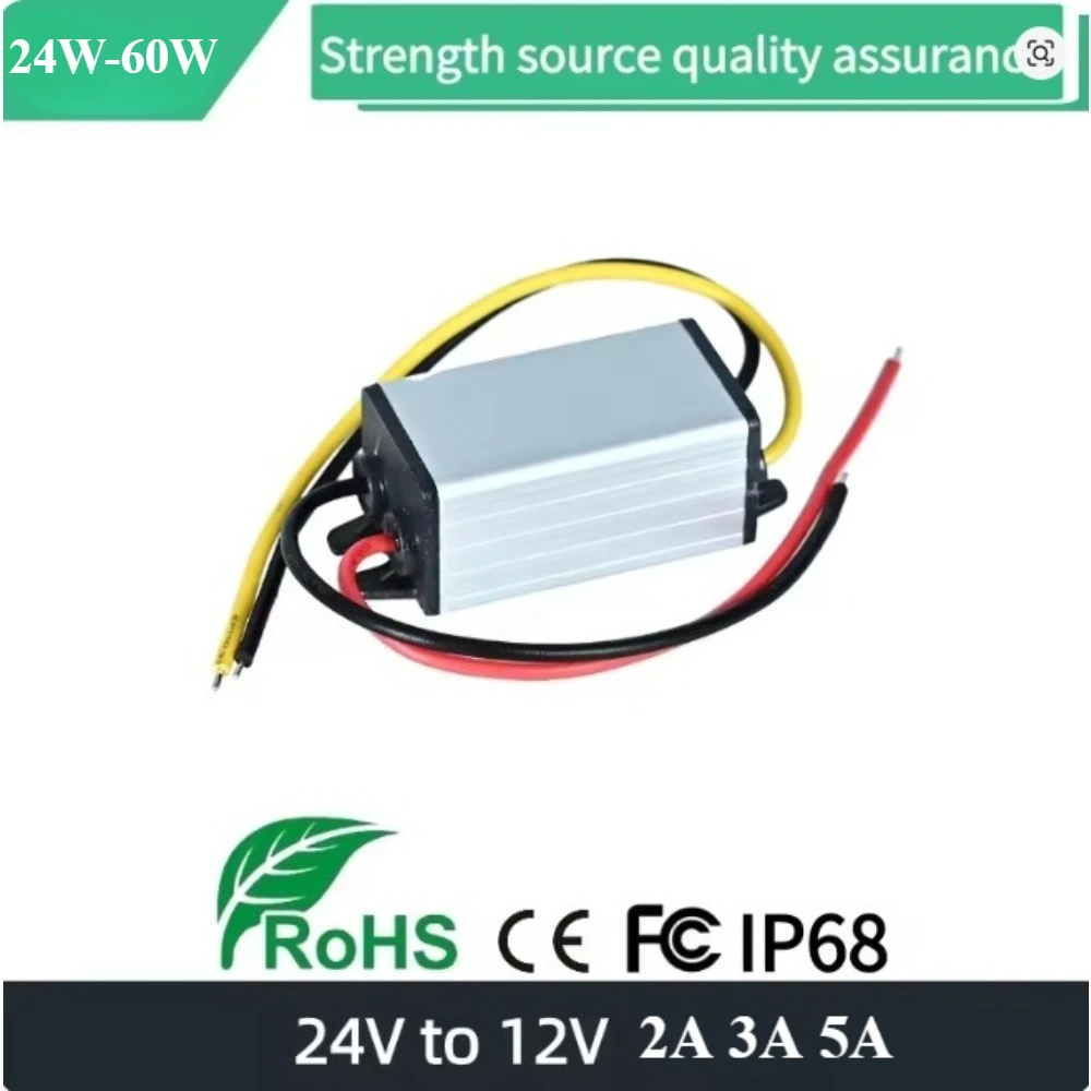 24V to 12V 5A 60W 24V 12V 2A 24W DC DC 2A-5A Buck Model Converter Voltage Regulator Converter Step Down Waterproof Module CE
24V to 12V 5A 60W 24V 12V 2A 24W DC DC 2A-5A Buck Model Converter Voltage Regulator Converter Step Down Waterproof Module CE