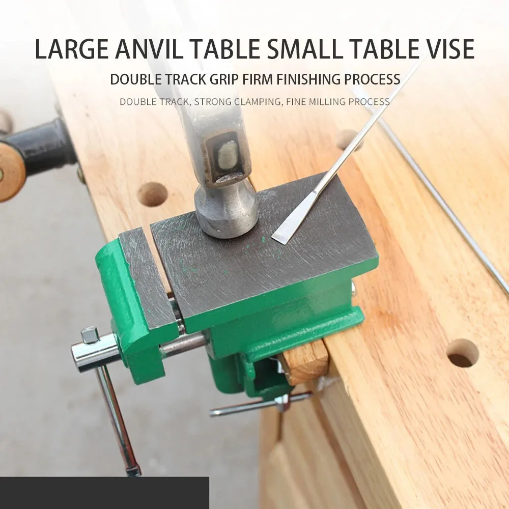 Heavy-Duty Table Vise, Clamp-On Jewelers Hobby Vise with Large Anvil for Craft Repair & Making
Heavy-Duty Table Vise, Clamp-On Jewelers Hobby Vise with Large Anvil for Craft Repair & Making