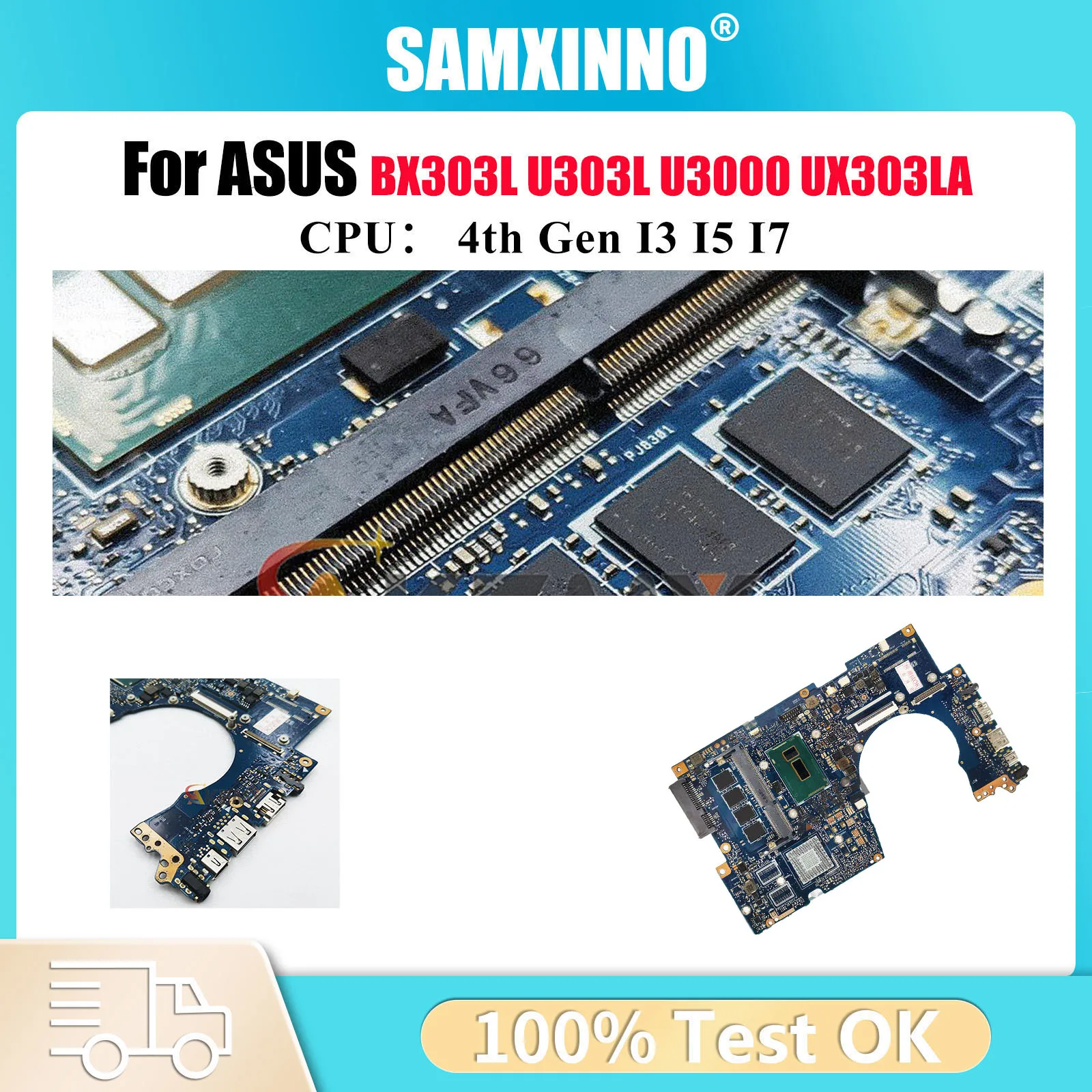 UX303LA Laptop Motherboard For ASUS ZenBook UX303L U3000 U303L UX303LN UX303LNB BX303L UX303LB Notebook Mainboard With I3 I5 I7
UX303LA Laptop Motherboard For ASUS ZenBook UX303L U3000 U303L UX303LN UX303LNB BX303L UX303LB Notebook Mainboard With I3 I5 I7