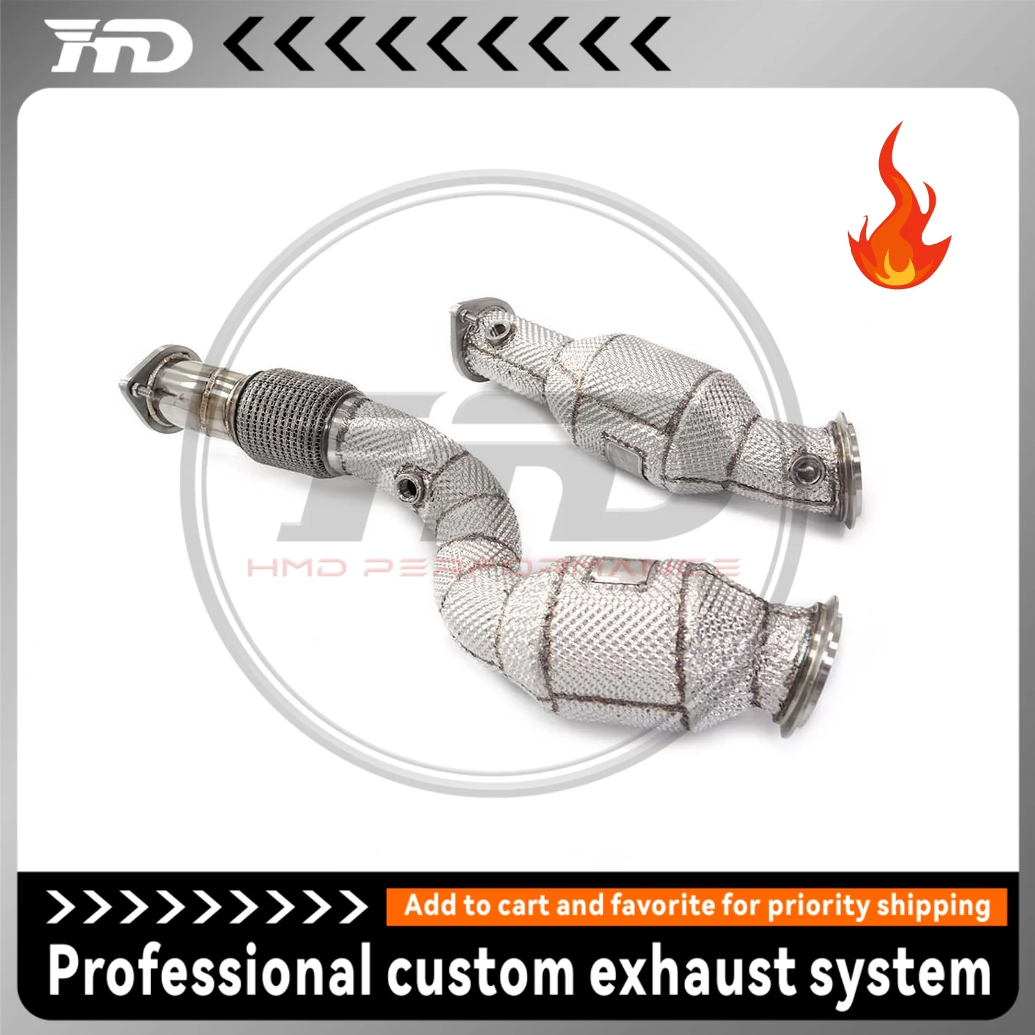 HMD Exhaust System Downpipe for BMW M2 G87 With Heat Shield Competition Racing Pipe Customizable logo tips
HMD Exhaust System Downpipe for BMW M2 G87 With Heat Shield Competition Racing Pipe Customizable logo tips