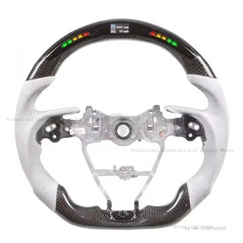Hot Yaris Auris Fit for Toyota Sports Steering Wheels LED Light Carbon Fiber White Perforated Leather PU for Camry Corolla RAV
Hot Yaris Auris Fit for Toyota Sports Steering Wheels LED Light Carbon Fiber White Perforated Leather PU for Camry Corolla RAV