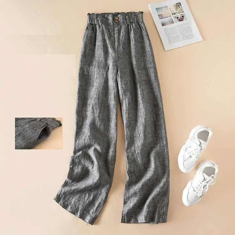 Cotton Linen Pants Women Straight Pants Vintage Harajuku Korean Fashion Elastic Waist Trousers Women Loose Casual Solid Clothes
Cotton Linen Pants Women Straight Pants Vintage Harajuku Korean Fashion Elastic Waist Trousers Women Loose Casual Solid Clothes