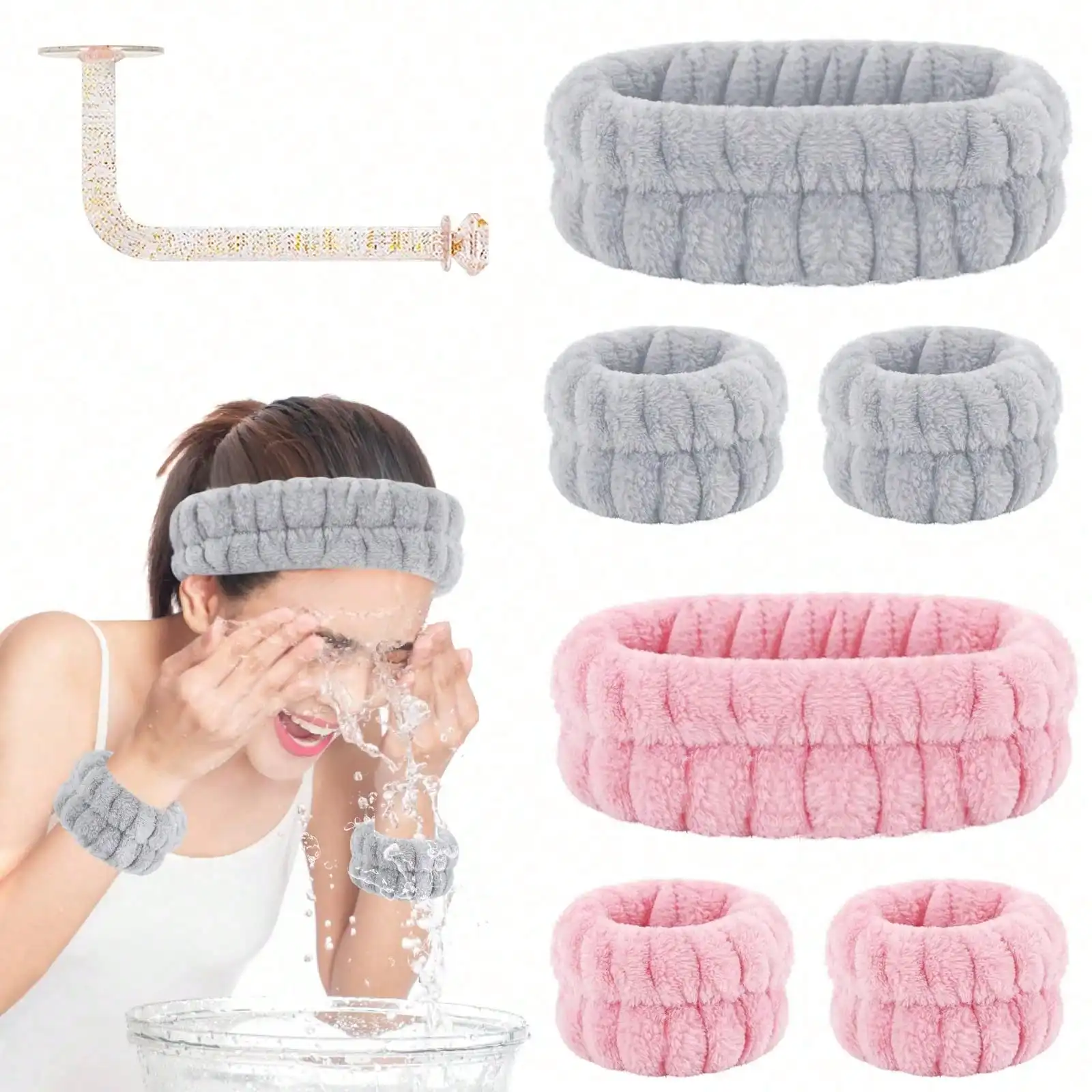 Super Absorbent Face Wash Headband Wristbands Spa Set For Skincare Makeup Microfiber Towel Headband Beauty Tool
Super Absorbent Face Wash Headband Wristbands Spa Set For Skincare Makeup Microfiber Towel Headband Beauty Tool