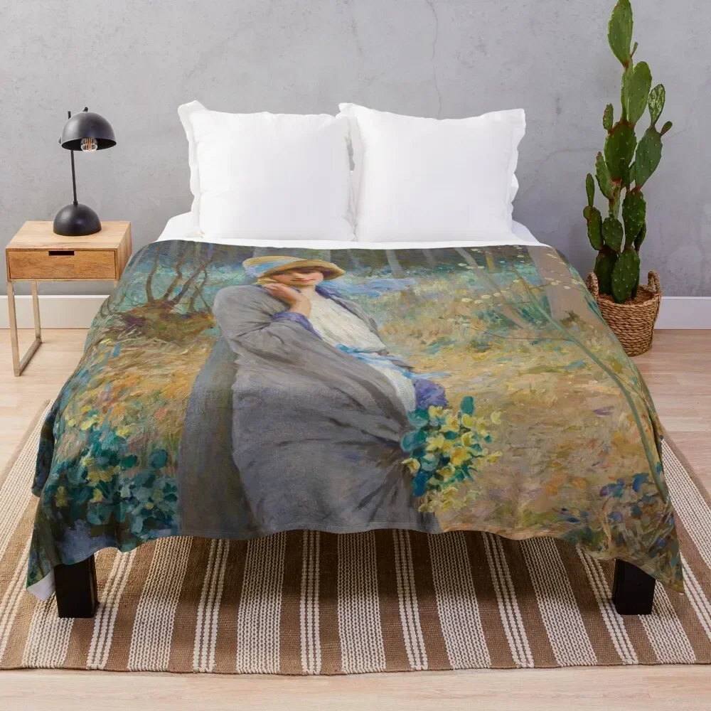 Marsh Marigolds - William Henry Margetson - 1924 Throw Blanket Beach Decorative Beds Blankets For Bed Luxury Designer Blankets 
Marsh Marigolds - William Henry Margetson - 1924 Throw Blanket Beach Decorative Beds Blankets For Bed Luxury Designer Blankets