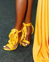 Yellow Open Toe Satin Heels Women'S Classy Stiletto Sandal Wedding Tie Up Bow Shoes Butterfly Ankle Lace Up Party Sandals
Yellow Open Toe Satin Heels Women'S Classy Stiletto Sandal Wedding Tie Up Bow Shoes Butterfly Ankle Lace Up Party Sandals