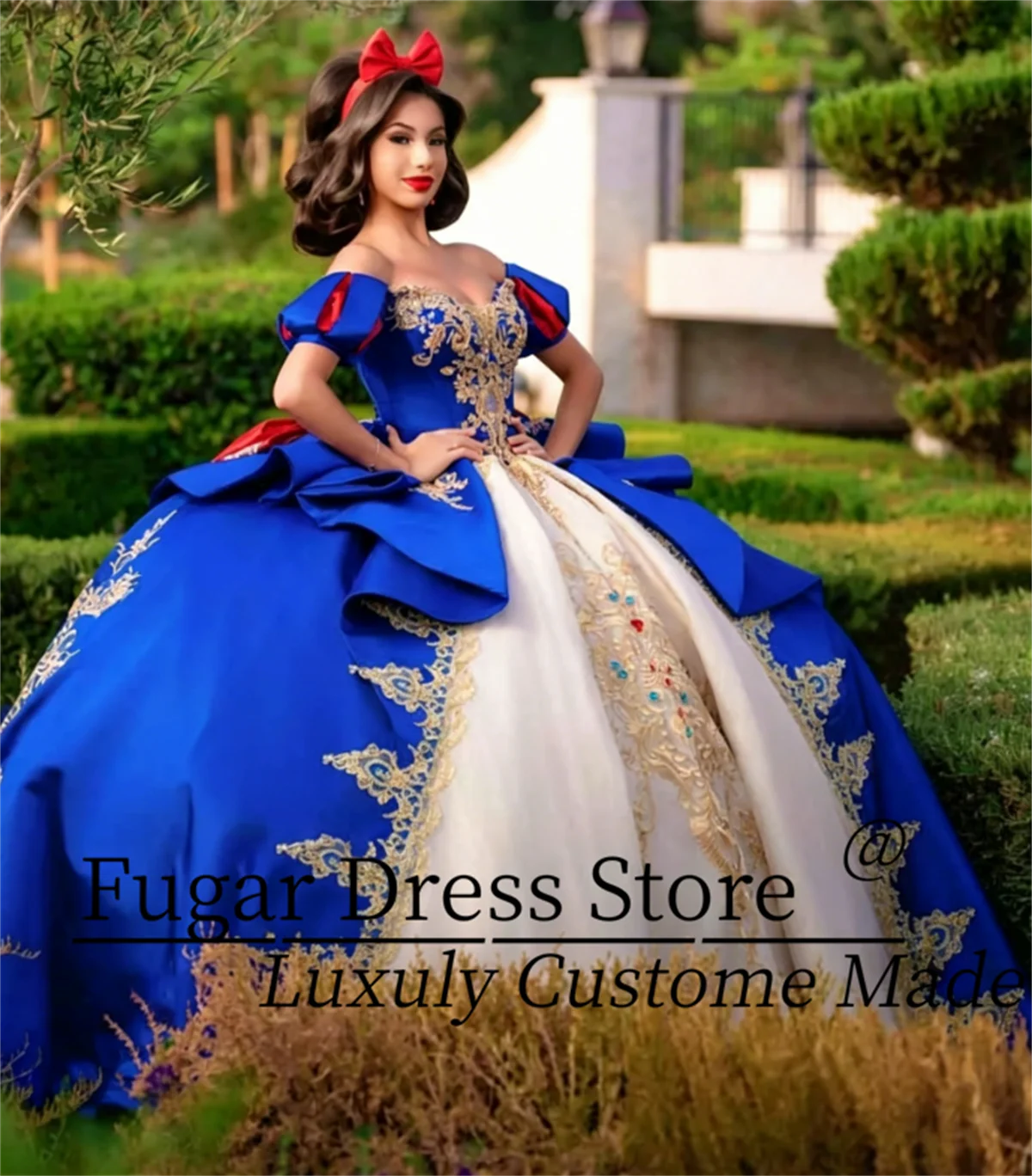 Customized Princess Quinceanera Dress Large Bow Off the Shoulder Appliques Satin Party Dress Party Gown Vestidos De 15 Anos
Customized Princess Quinceanera Dress Large Bow Off the Shoulder Appliques Satin Party Dress Party Gown Vestidos De 15 Anos