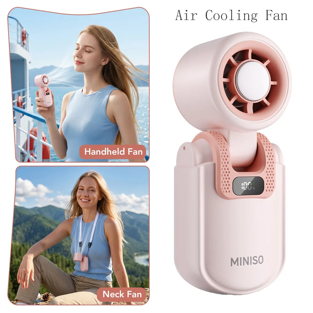 MINISO 1/2pcs Air Cooling Handheld Fan Foldable Design 1-100 Speed Wind 2400mAh Rechargeable Digital Display Protable Mini Fans
MINISO 1/2pcs Air Cooling Handheld Fan Foldable Design 1-100 Speed Wind 2400mAh Rechargeable Digital Display Protable Mini Fans