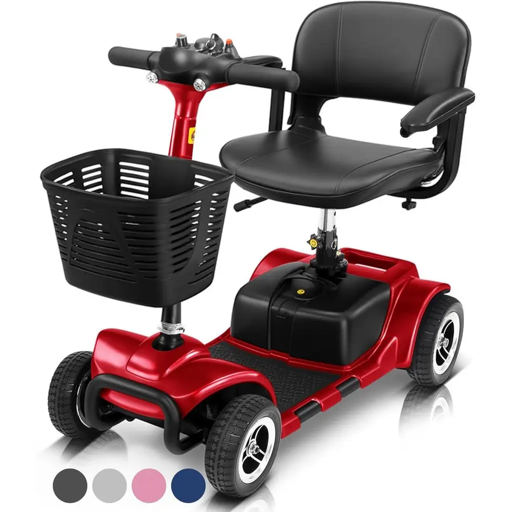 4 Wheel Mobility Scooter - Electric Powered Wheelchair Device - Compact Heavy Duty Mobile for Travel, Adults, Elderly,Customized
4 Wheel Mobility Scooter - Electric Powered Wheelchair Device - Compact Heavy Duty Mobile for Travel, Adults, Elderly,Customized