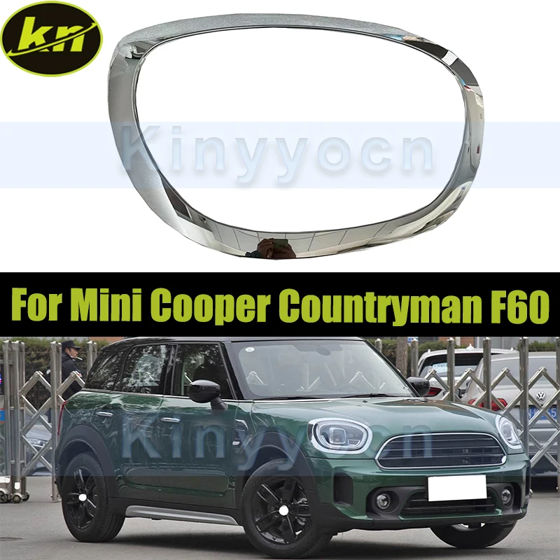 Хромированный передний бампер автомобиля, накладка на фару для BMW Mini Cooper Countryman F60 2017-2021, накладка на молдинг фар 
Хромированный передний бампер автомобиля, накладка на фару для BMW Mini Cooper Countryman F60 2017-2021, накладка на молдинг фар