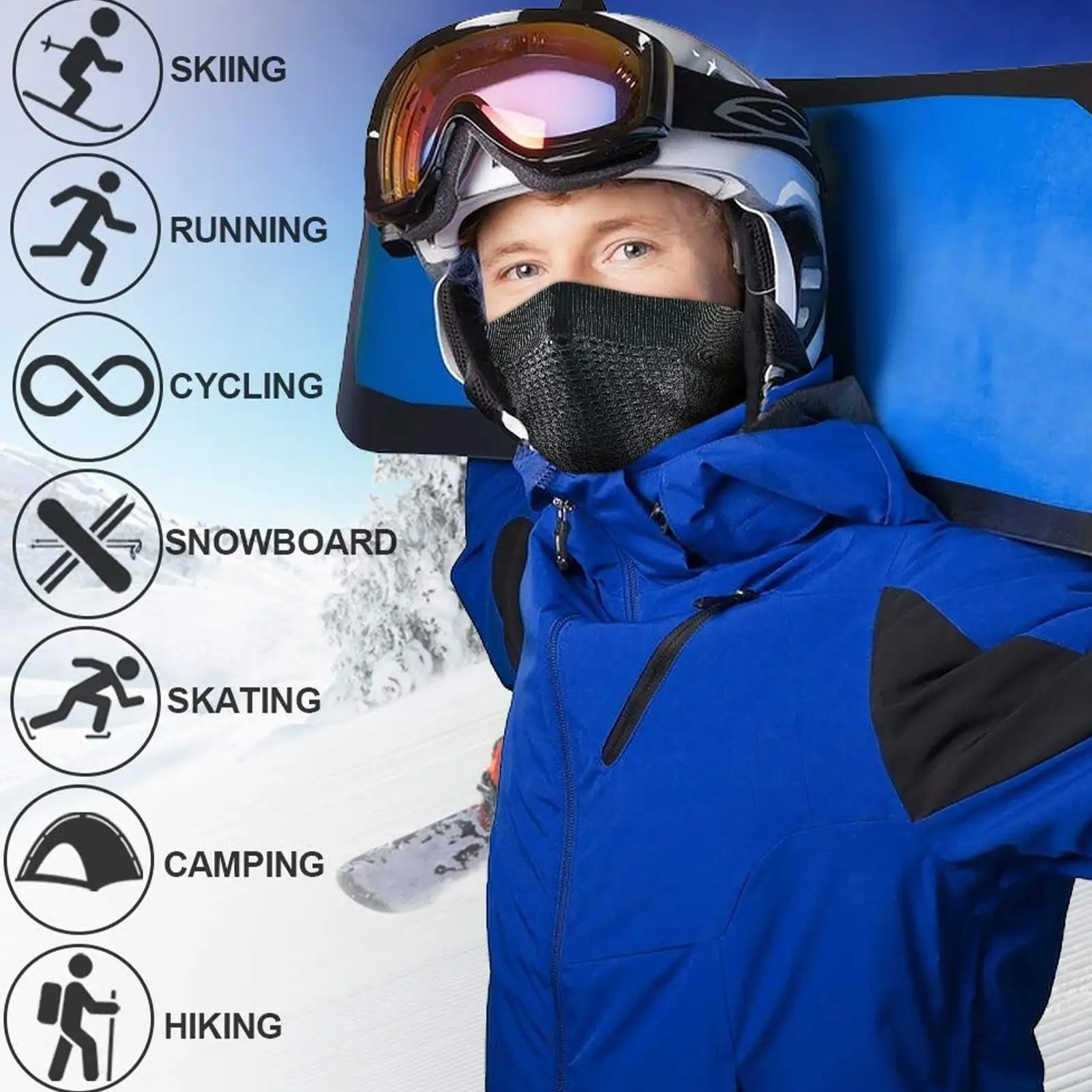 Winter Neck Gaiter Ski Face Cover Winter Scarf Thermal Bandana Outdoor Breathable Scarf For Adventure Riding Sports Training
Winter Neck Gaiter Ski Face Cover Winter Scarf Thermal Bandana Outdoor Breathable Scarf For Adventure Riding Sports Training